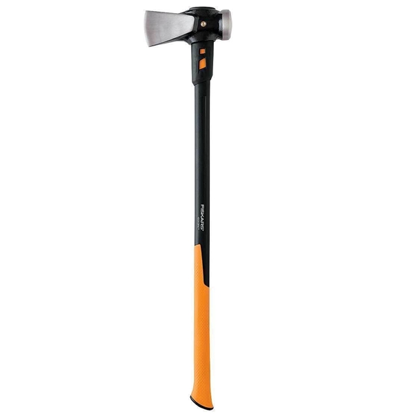 Fiskars 751110-1001 Wood Splitting Maul, Premium Head, 128 oz Head, Steel Head, Wood Handle, 36 in OAL - 1