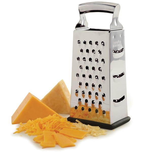 Norpro 340 Grater, 4 in OAW, 3 in OAD, 9-1/2 in OAH, Stainless Steel - 2