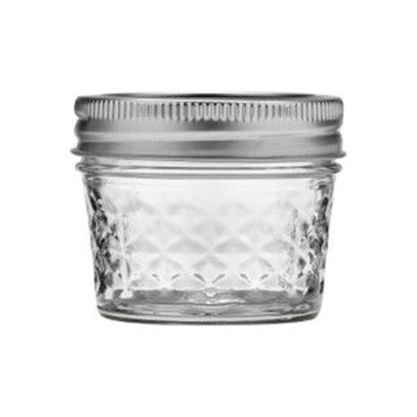Ball Quilted Crystal Series 1440080400 Mason Jar, 4 oz Capacity, Glass - 2