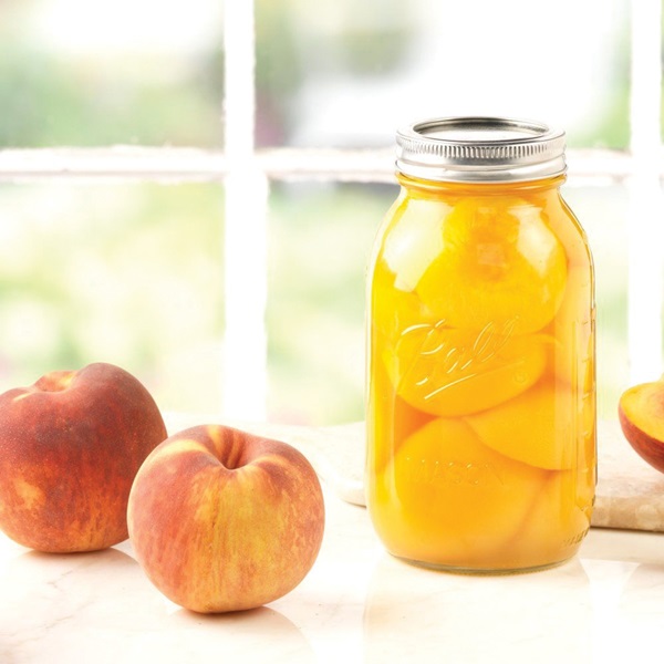 Ball 1440062000 Mason Jar, Regular Mouth, 32 oz, Glass - 2