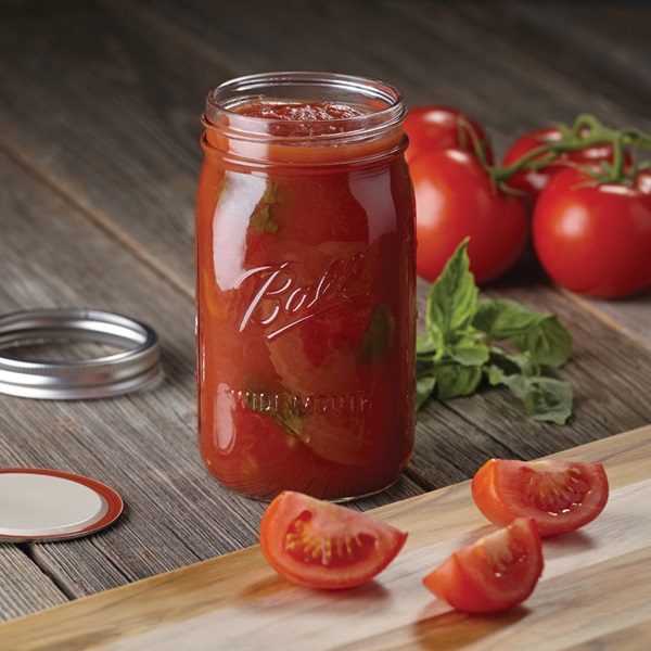 Ball 1440067000 Mason Jar, 32 oz Capacity, Glass, Case of 12 Jars - 3