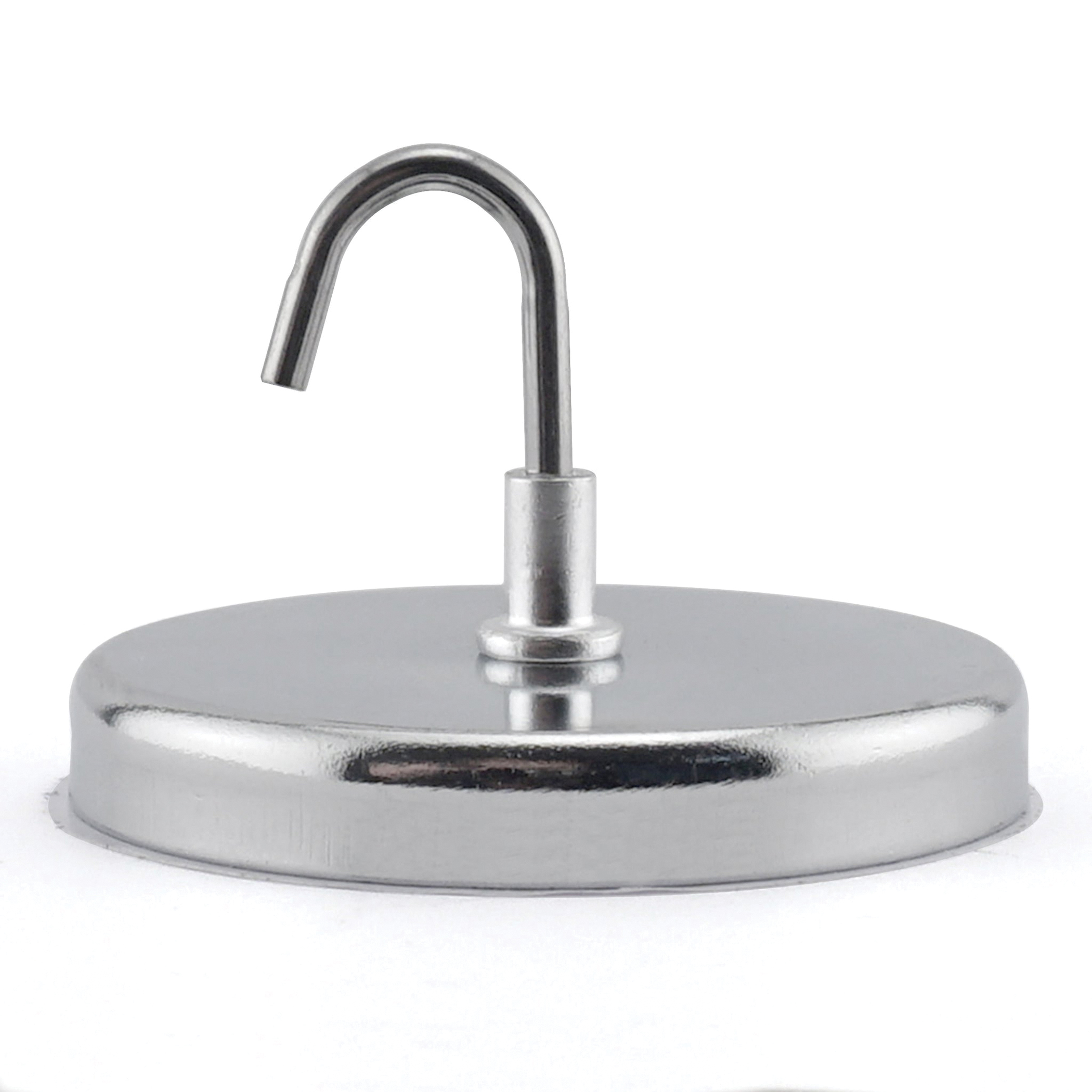 Magnet Source 07218 Ring Magnetic Hook, 0.48 in Opening, Ceramic, Chrome, 1 -Hook, 20 lb - 1