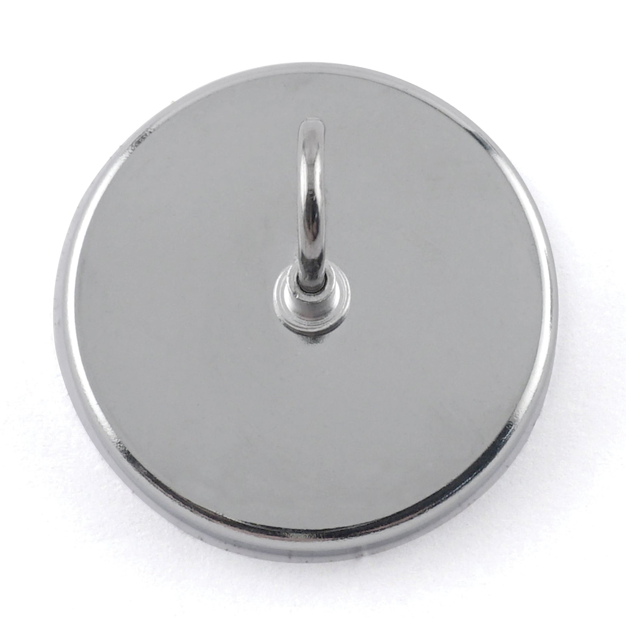 Magnet Source 07218 Ring Magnetic Hook, 0.48 in Opening, Ceramic, Chrome, 1 -Hook, 20 lb - 2