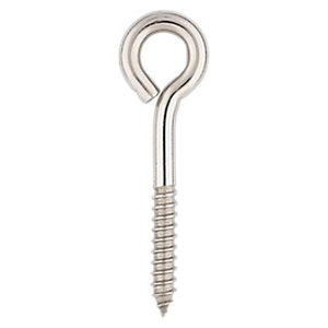 National Hardware N220-798 Lag Screw Eye, 5/16 in Thread, 1.62 in L Thread, 4 in OAL, 190 lb Working Load - 4