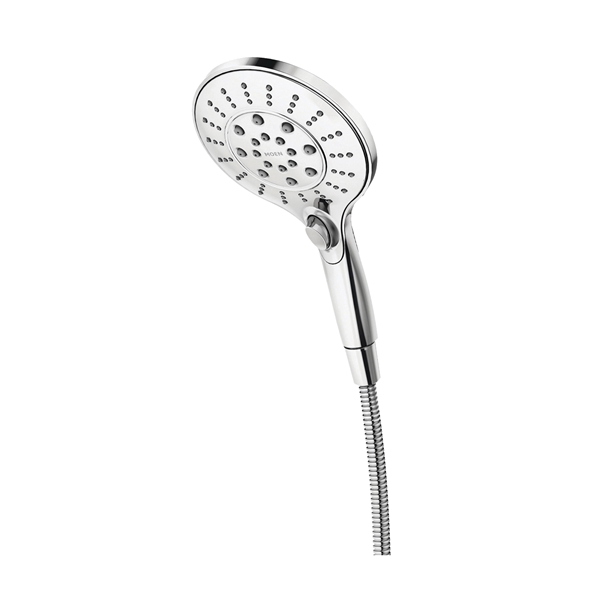 Moen Engage Series 26112 Hand Shower, 1/2 in Connection, 2.5 gpm, 6-Spray Function, Metal, Chrome-Plated, 59 in L Hose - 2