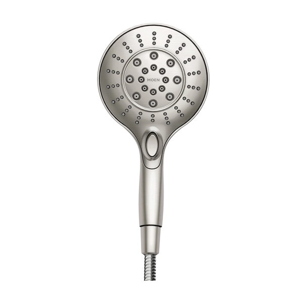 Moen Engage Series 26112SRN Hand Shower, 1/2 in Connection, 2.5 gpm, 6-Spray Function, Metal, Brushed Nickel - 2