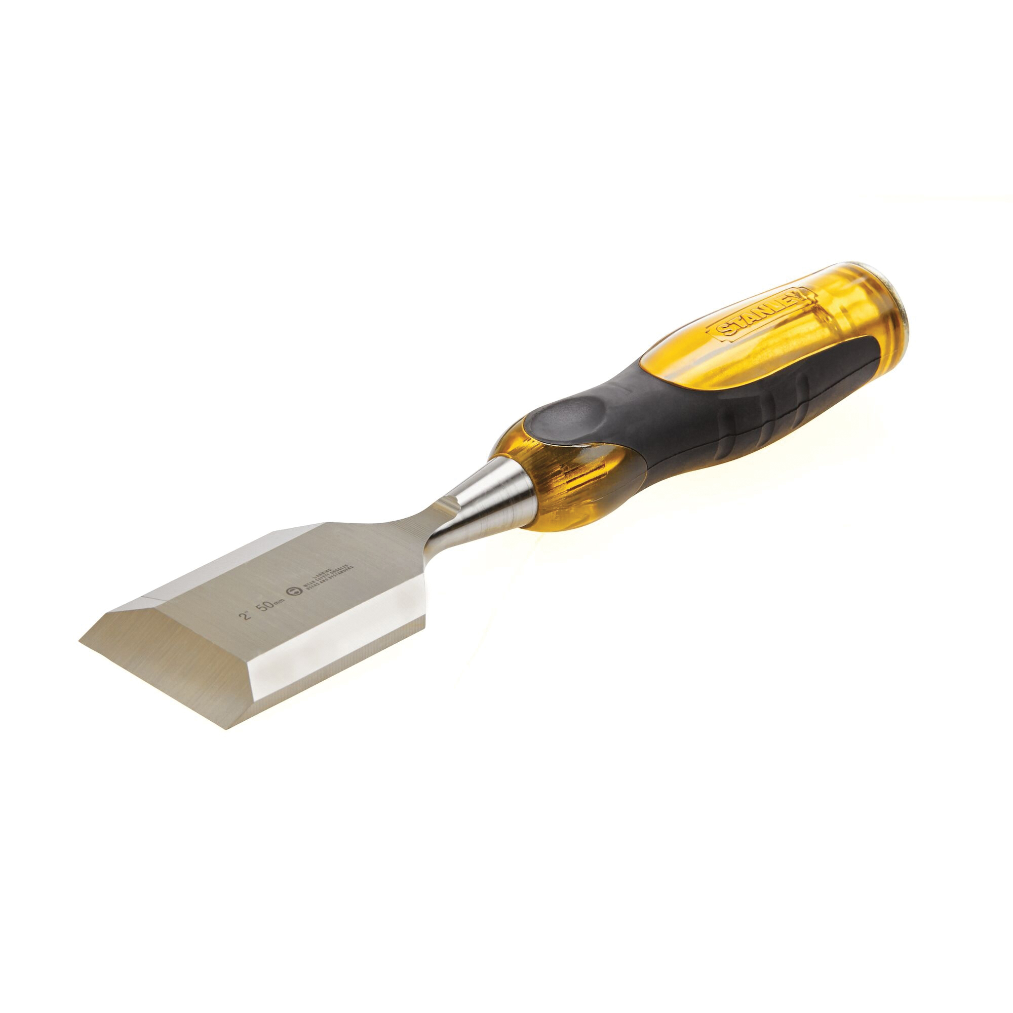 STANLEY Fatmax Thru-Tang 16-981 Chisel, 2 in Tip, 9 in OAL, Carbon Steel Blade, Ergonomic Handle - 2