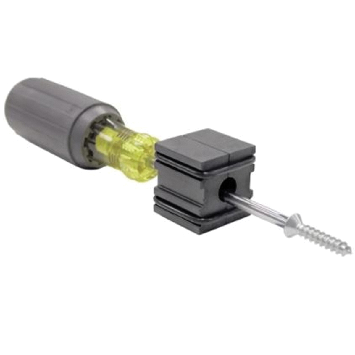 Magnet Source 07224 Screwdriver Magnetizer/De-Magnetizer, 1 in L, 1 in W, 1 in H, Ceramic/Rubber - 4
