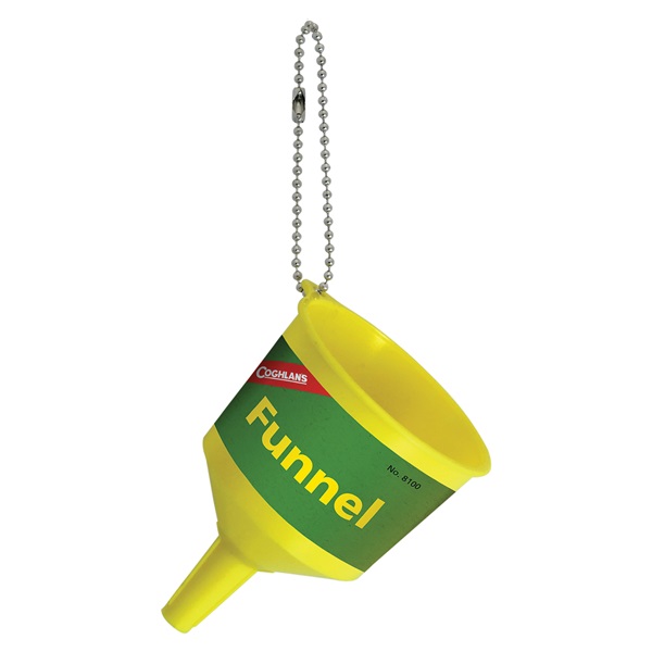 Coghlan's 8100 Funnel with Strainer Screen, Polypropylene Handle, Yellow Handle - 1
