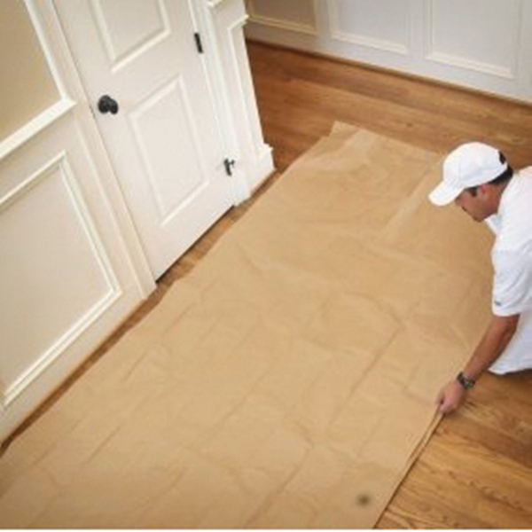 Trimaco 02101 Drop Cloth, 12 ft L, 9 ft W, 1/16 in Thick, Paper, Tan - 3