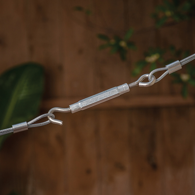 National Hardware 2173BC Series N221-978 Turnbuckle, 220 lb Working Load, 3/8-16 Thread, Hook, Eye, 10-1/2 in L Take-Up - 3
