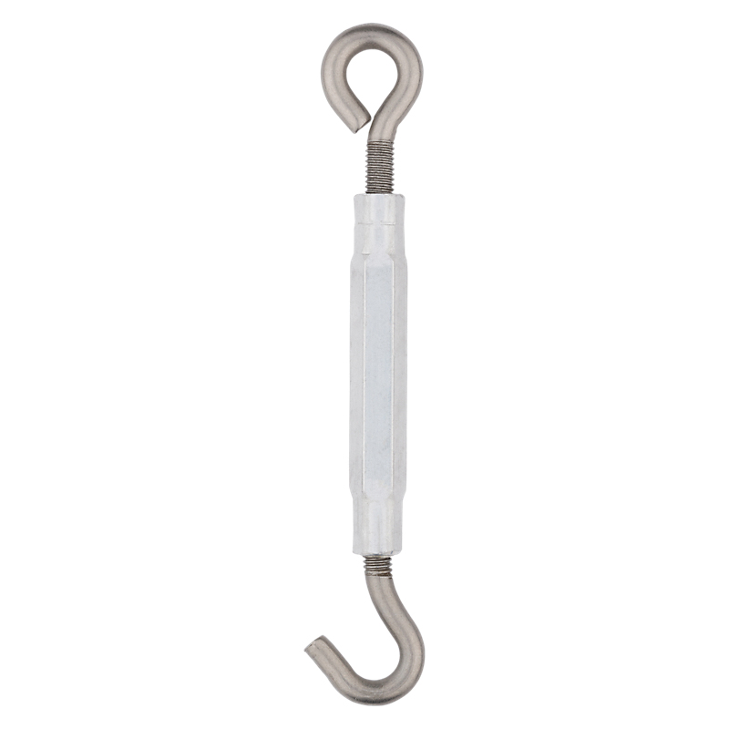 National Hardware 2173BC Series N221-978 Turnbuckle, 220 lb Working Load, 3/8-16 Thread, Hook, Eye, 10-1/2 in L Take-Up - 4