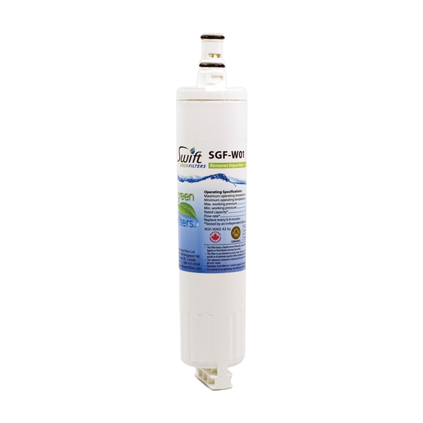 Swift Green Filters SGF-W01 Refrigerator Water Filter, 0.5 gpm, Coconut Shell Carbon Block Filter Media - 2
