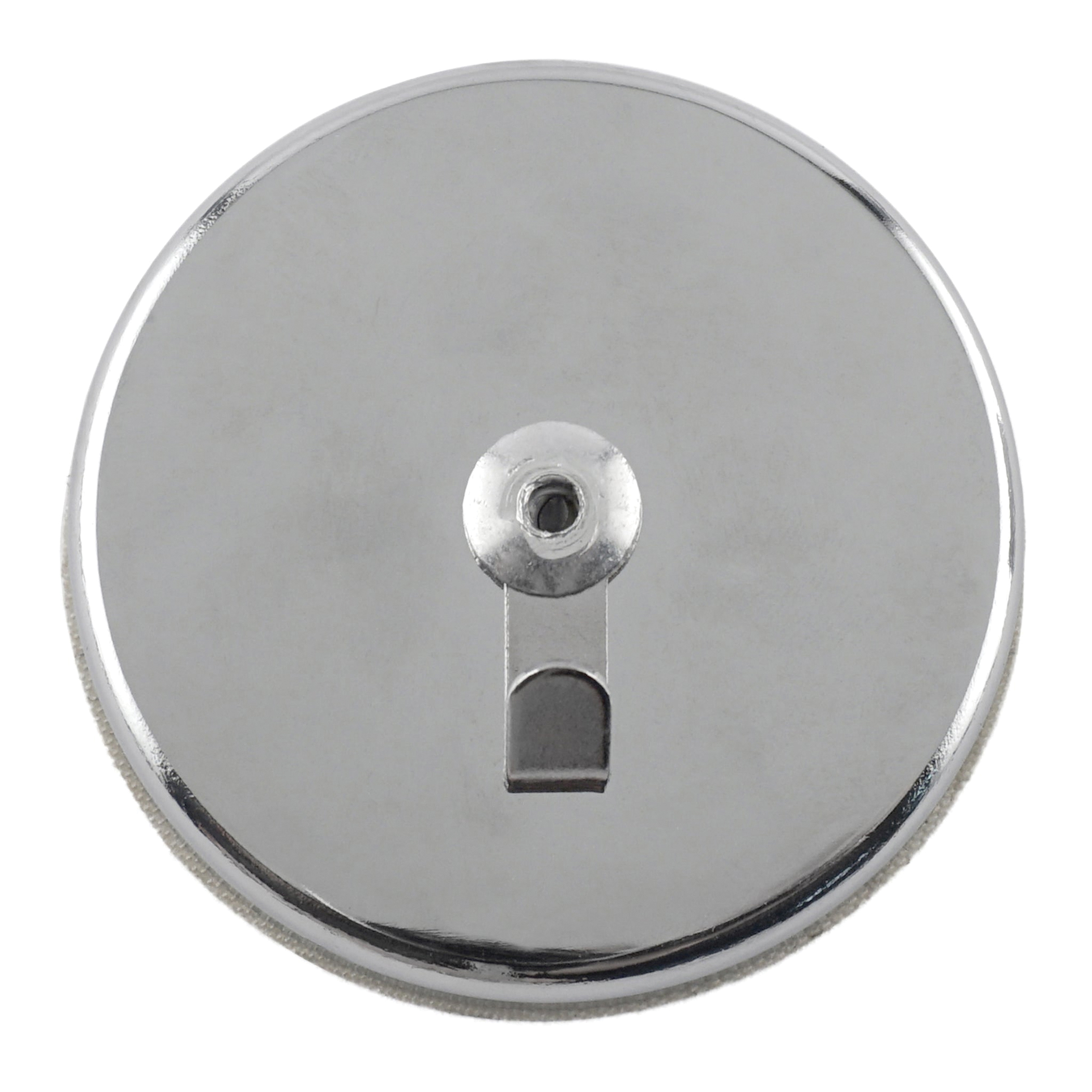 Magnet Source 07254 Ring Magnetic Hook, Ceramic, Chrome, 1 -Hook, 35 lb - 3