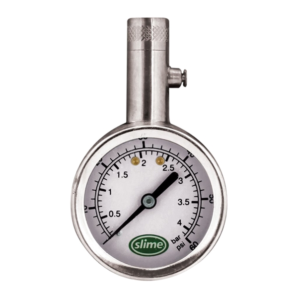 Slime 20049 Tire Gauge, 5 to 60 psi, Brass Gauge Case - 2