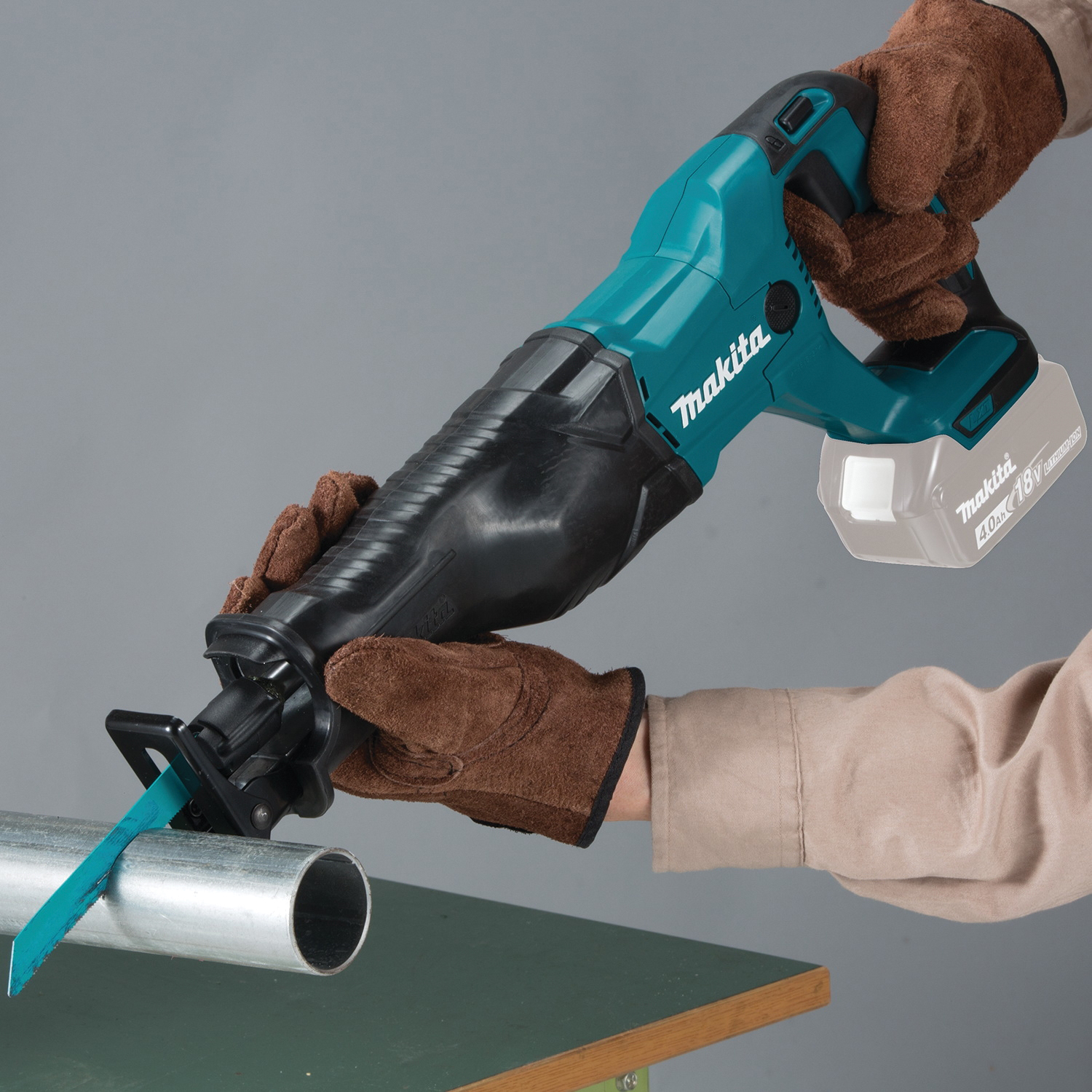 Makita XRJ04Z Reciprocating Saw, Tool Only, 18 V, 10 in Cutting Capacity, 1-1/4 in L Stroke, 0 to 2800 spm - 2