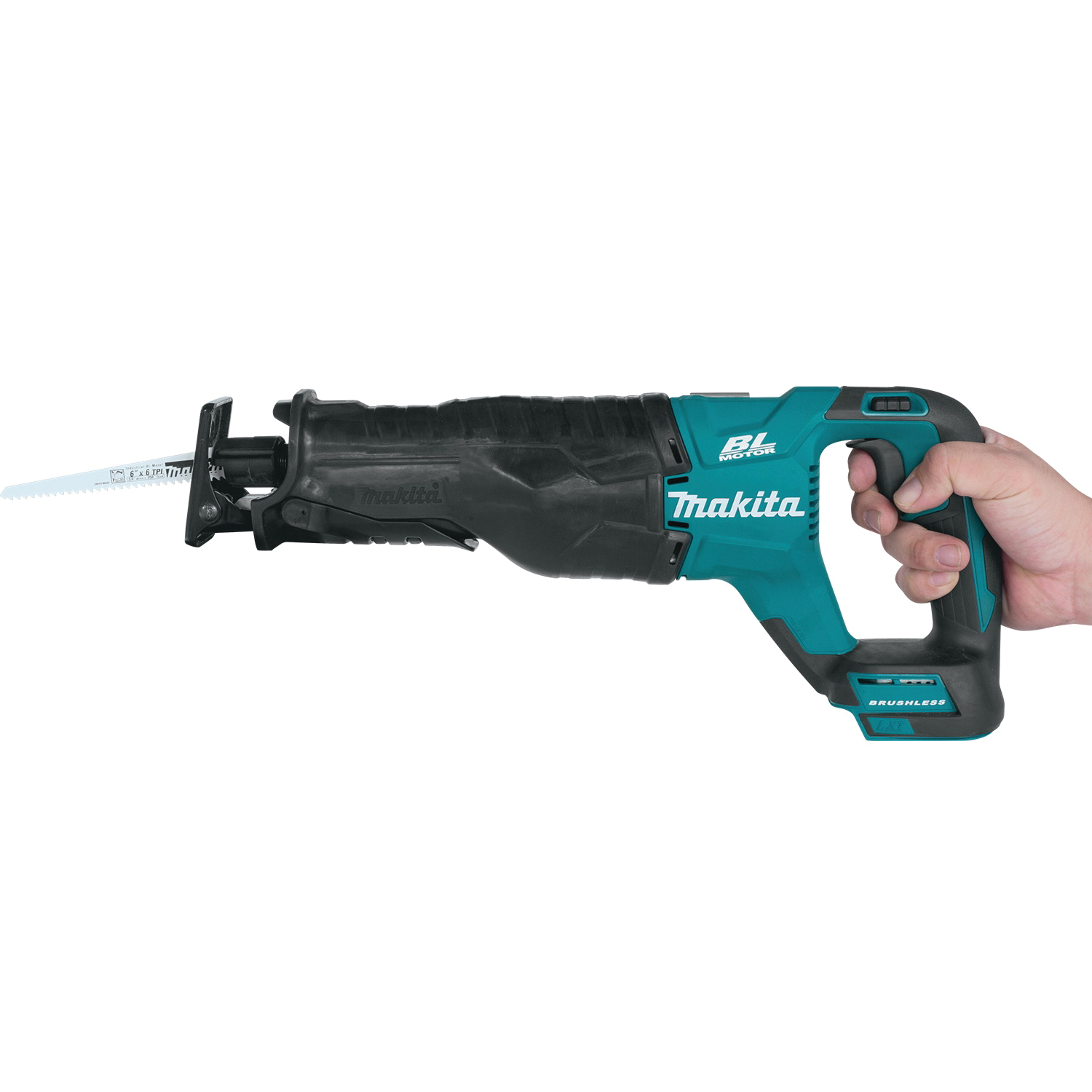Makita 18V LXT XRJ05Z Reciprocating Saw, Tool Only, 18 V, 10 in Cutting Capacity, 1-1/4 in L Stroke, 0 to 3000 spm - 2