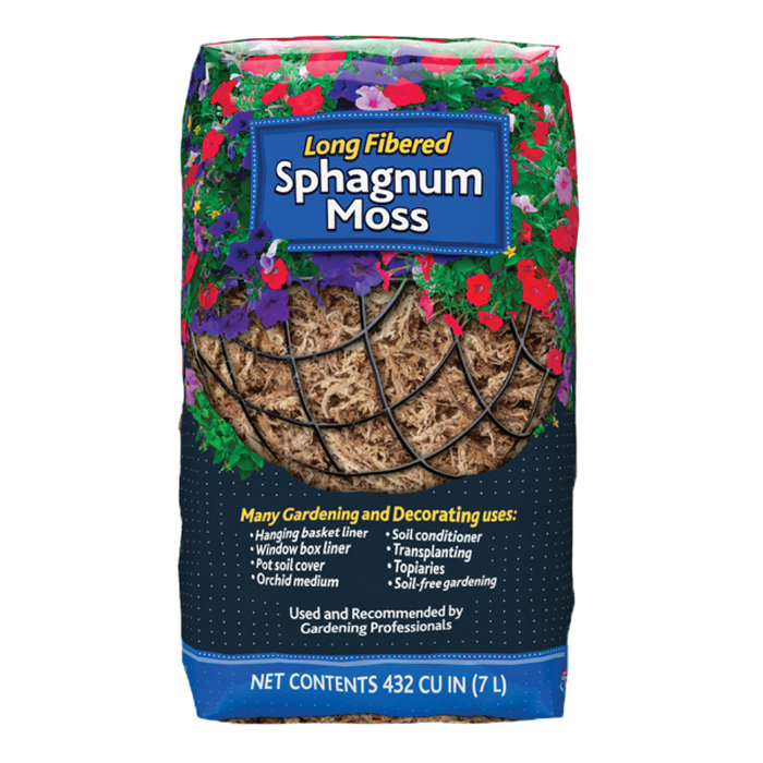 Mosser Lee ML0110 Sphagnum Moss, Natural, 432 cu-in Bag - 1