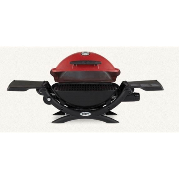 Weber Q 1200 Series 51040001 Gas Grill, 8500 Btu/hr BTU, Propane, 1-Burner, 189 sq-in Primary Cooking Surface, Red - 4