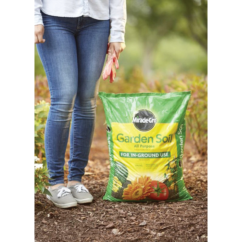 Miracle-Gro 70551430 All-Purpose Garden Soil, 24 sq-ft Coverage Area, Solid, 1 cu-ft Bag - 4