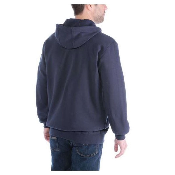 Carhartt K122-472-M Sweatshirt, M, New Navy, Regular, Cotton/Polyester, Hooded, Relaxed, 2-Pocket - 2