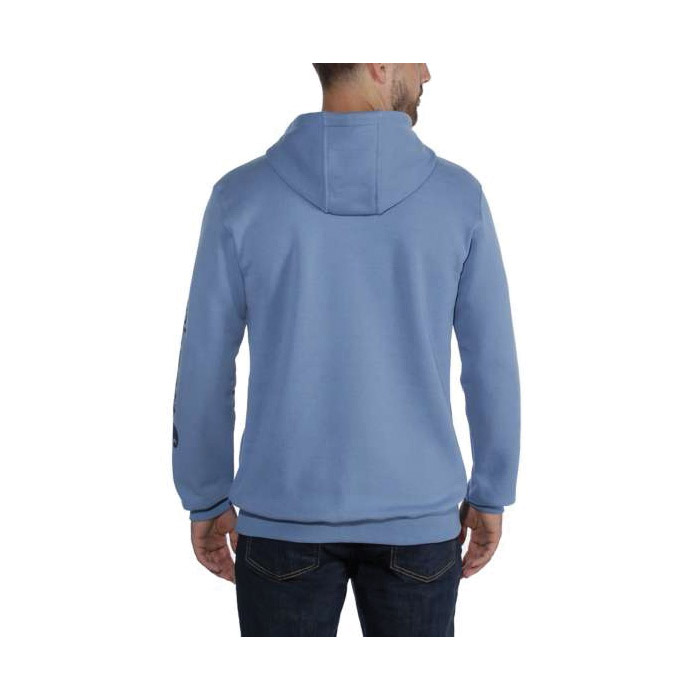 Carhartt K288-026REGXLA Sweatshirt, XL, Carhartt Signature Logo Print/Pattern, Carbon Heather, Regular, Cotton/Polyester - 2