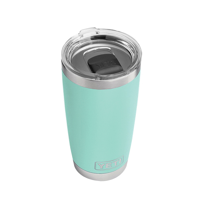 Yeti Rambler Series YRAM20SF Tumbler with Lid, 20 oz, MagSlider Lid, 18/8 Stainless Steel, Seafoam, Insulated - 3