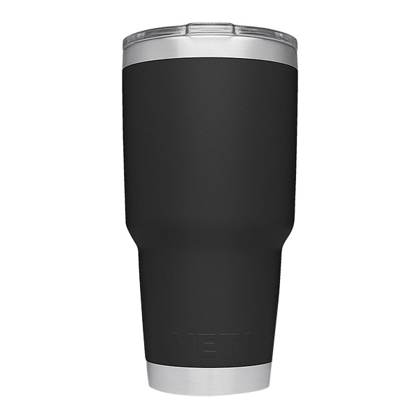 Yeti Rambler Series YRAM30BK Tumbler with Lid, 30 oz, MagSlider Lid, 18/8 Stainless Steel, Black, Insulated - 2