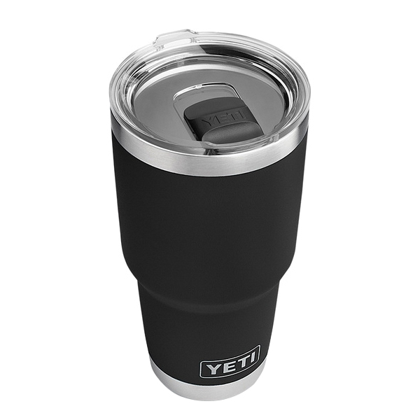 Yeti Rambler Series YRAM30BK Tumbler with Lid, 30 oz, MagSlider Lid, 18/8 Stainless Steel, Black, Insulated - 3
