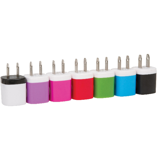 GetPower CWP-USBBOWL-EAC USB Wall Adapter, Black/Blue/Green/Pink/Purple/Red/White - 2