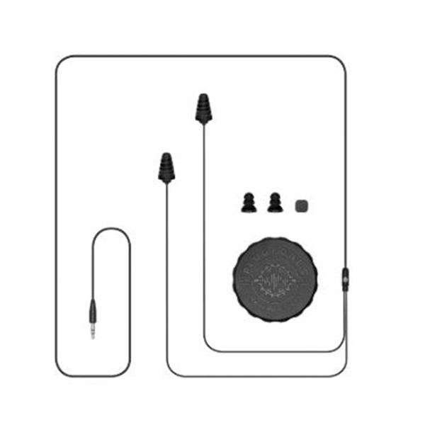 Plugfones Guardian PG-BB Wired Earphones, 23/26 dB SPL, Black - 2