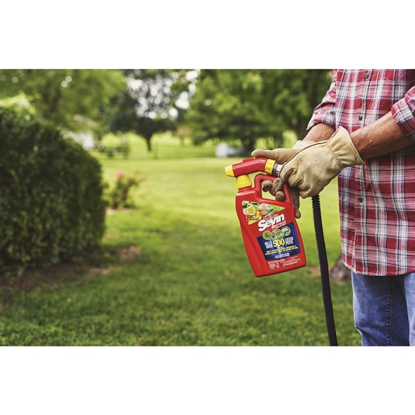 Sevin 100525781 Insect Killer, Liquid, Spray Application, 32 oz, Off-White/White - 3