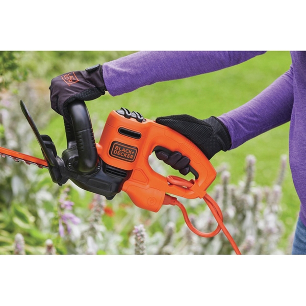 Black+Decker BEHT200 Electric Hedge Trimmer, 3.5 A, 120 V, 5/8 in Cutting Capacity, 18 in Blade, Wrap-Around Handle - 2