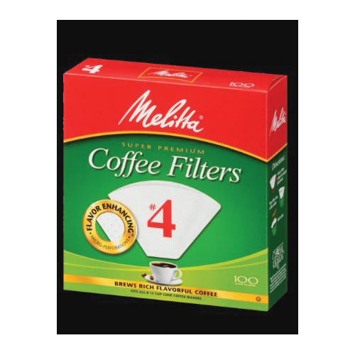 Melitta 624102 Coffee Filter, Cone, Paper, White, 100/PK - 2