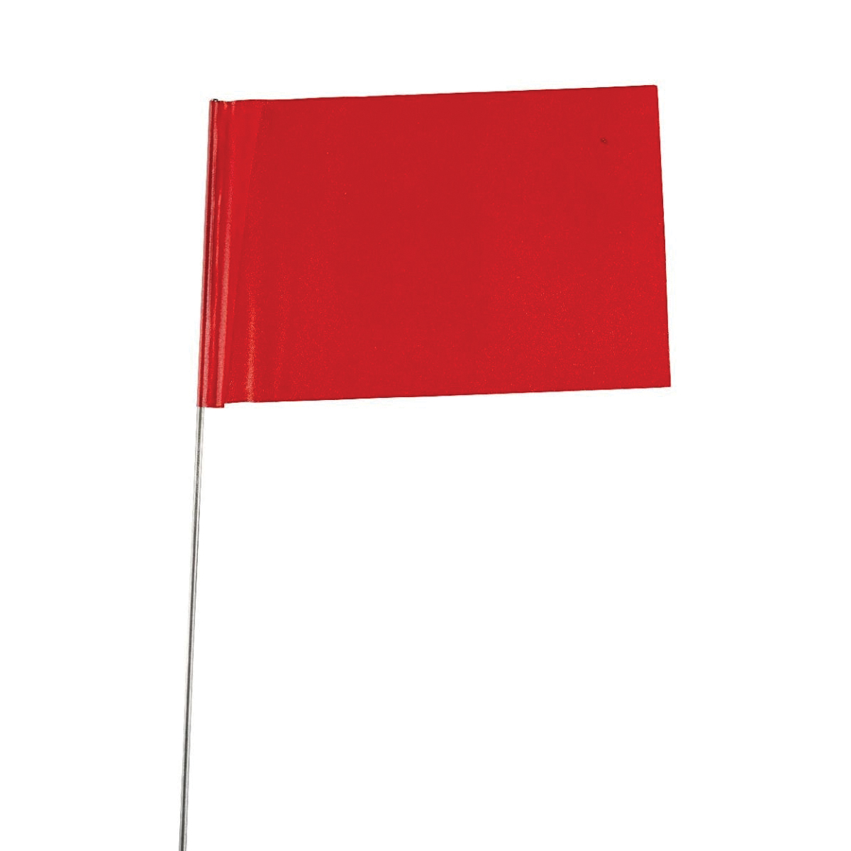 CH Hanson 15065 Stake Flag, Red, 2-1/2 in W Flag, 3-1/2 in H Flag, 15 in OAH, PVC Flag - 4