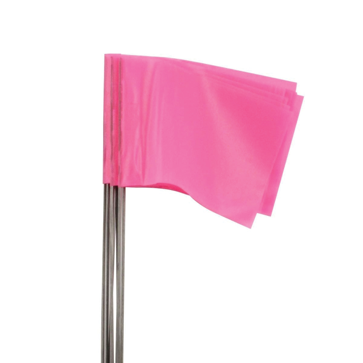 CH Hanson 15066 Stake Flag, Pink, 2-1/2 in W Flag, 3-1/2 in H Flag, 15 in OAH, PVC Flag - 2