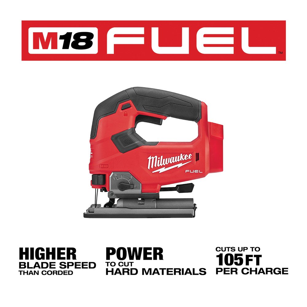 Milwaukee 2737-20 Jig Saw, Tool Only, 18 V, 5 Ah, 5-1/2 in Wood Cutting Capacity, 1 in L Stroke, 3500 spm - 3