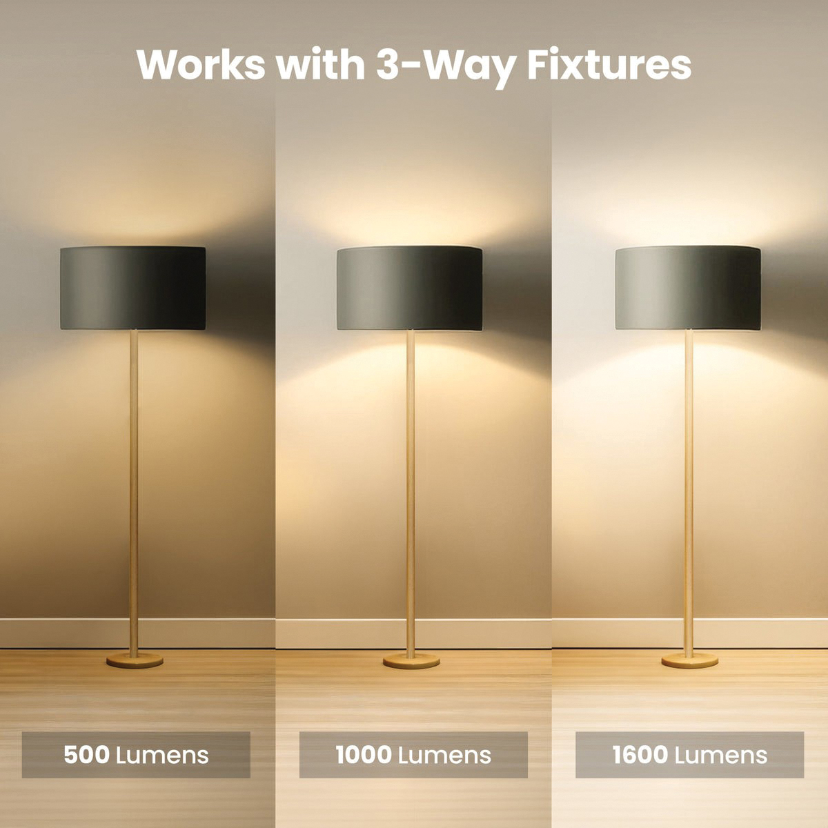 Feit Electric A30/100/927CA LED Bulb, General-Purpose, A19 Lamp, 30/70/100 W Equivalent, E26 Medium Lamp Base - 4