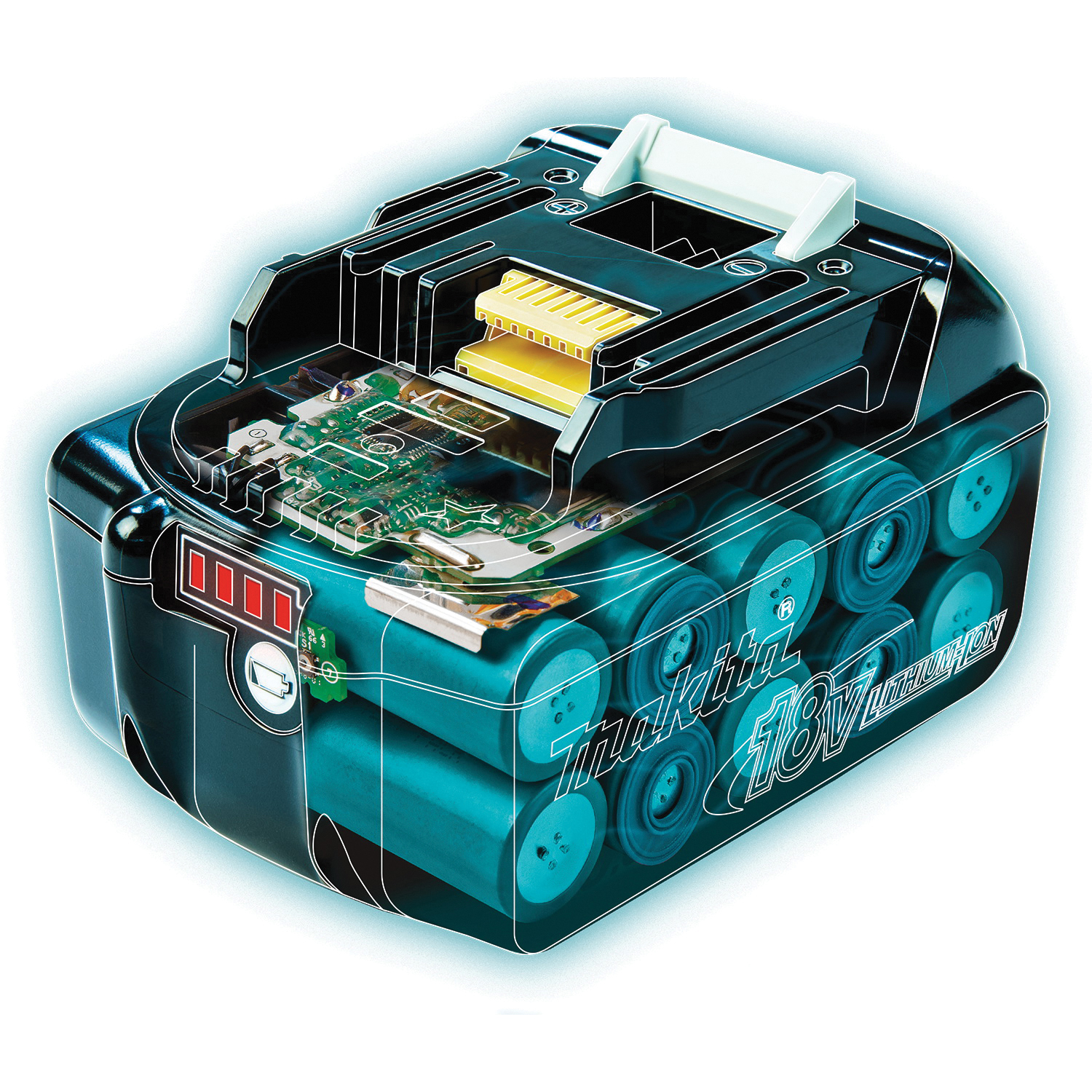 Makita 18V LXT BL1850B Battery, 18 V Battery, 5 Ah, 60 min Charging - 5