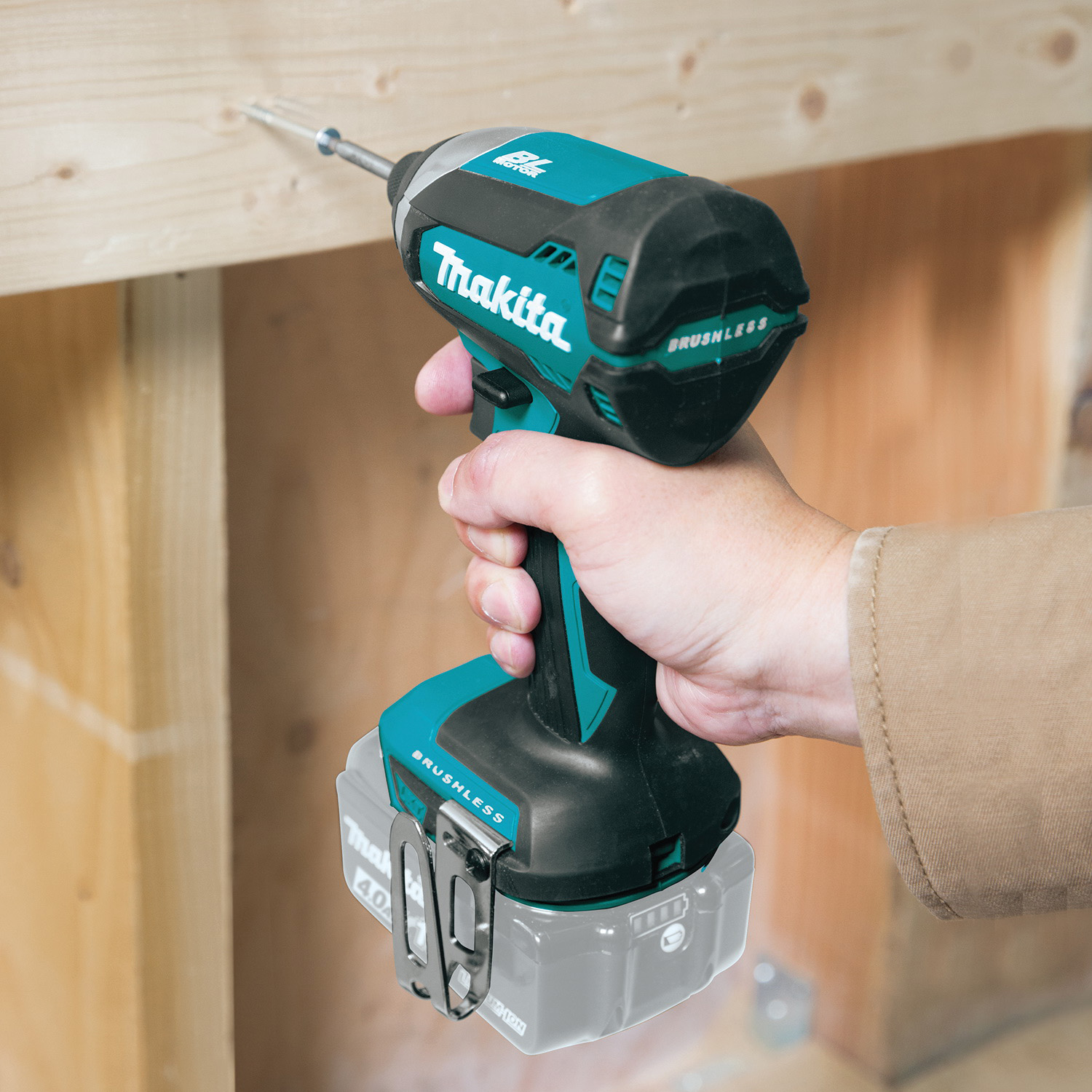 Makita XDT13Z Brushless Impact Driver, Tool Only, 18 V, 1/4 in Drive, Hex Drive, 0 to 3600 ipm - 2