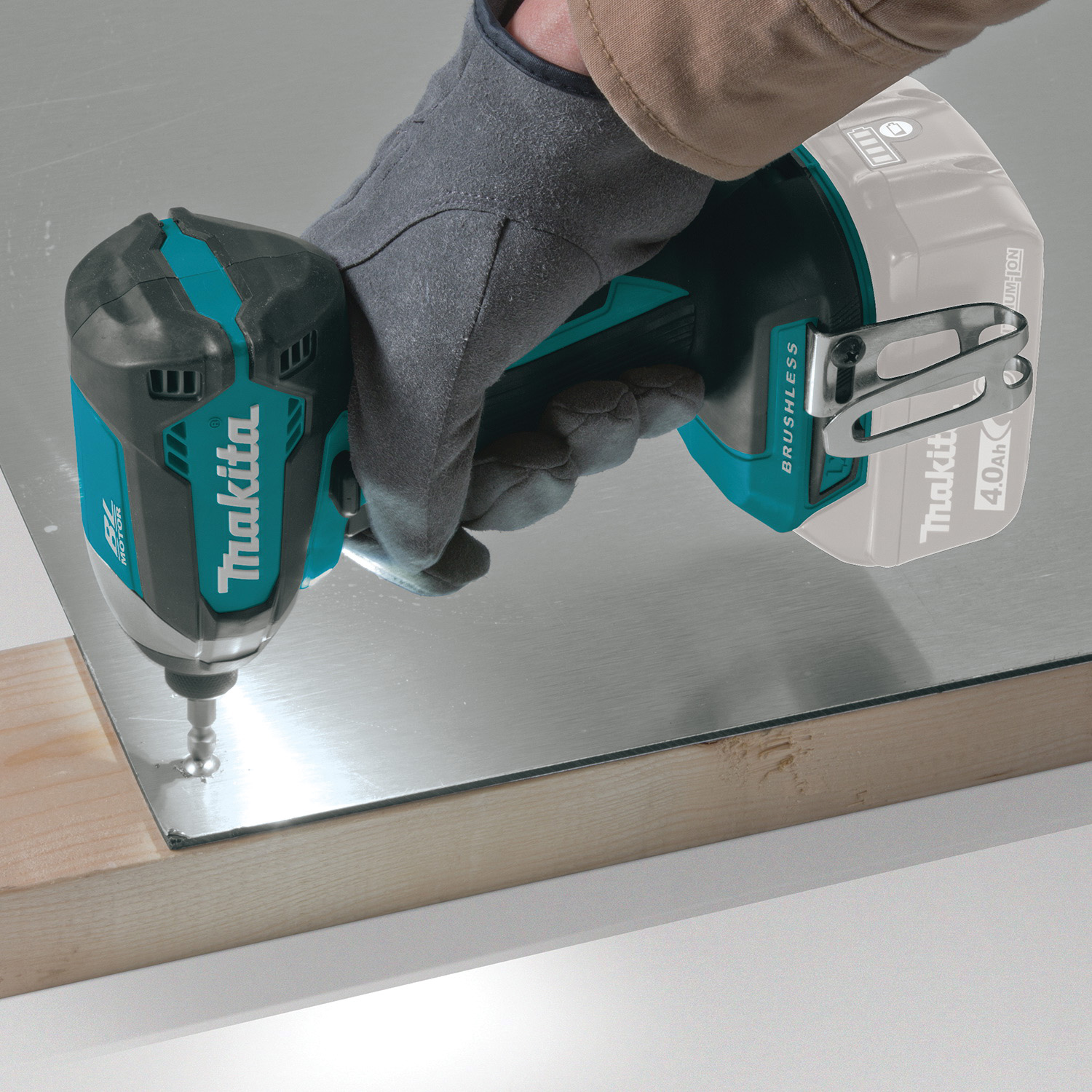 Makita XDT13Z Brushless Impact Driver, Tool Only, 18 V, 1/4 in Drive, Hex Drive, 0 to 3600 ipm - 3