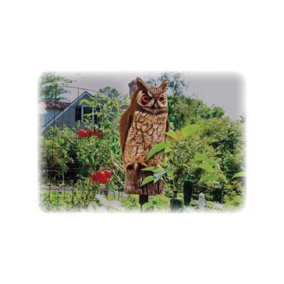 Dalen OW-6 Pest Deterrent Decoy, Owl, 16 in L, Repels: Birds, Rabbits, Rodents - 2