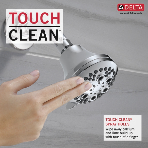 Delta 132900-A Tub and Shower Faucet, 1/2 in Connection, IPS, 1.75 gpm, 80 psi Pressure, Brass Body, Chrome - 3