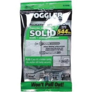 Midwest Fastener TOGGLER 650445 Alligator Anchor, 3/16 in Dia - 2