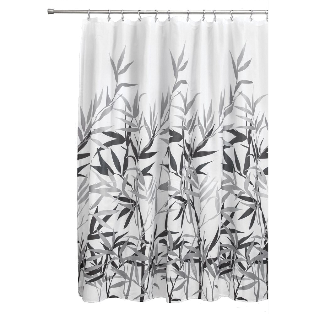 iDESIGN 36524 Shower Curtain, 72 in L, 72 in W, Polyester, Green - 1