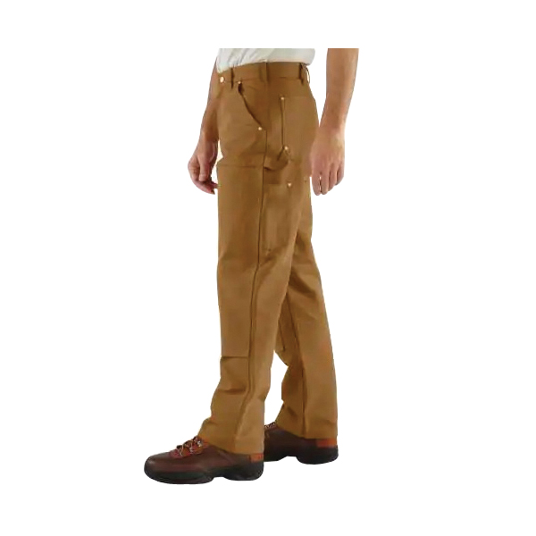 Carhartt B01-BRN34 36A Dungaree Pants, 36 in Waist, 34 in L Inseam, Carhartt Brown, Loose, Original, Straight Fit - 3