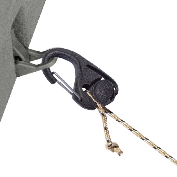 Nite Ize NCJ2-25-2R3 Cord Tightener, Plastic/Rubber, Black, For: 1/16 to 3/16 in Rope - 2