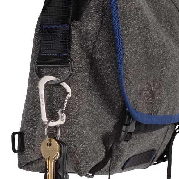 Nite Ize SlideLock CSL2-11-R6 Locking Carabiner, 1.1 in OAL, #2 Dia Ring, Stainless Steel, Silver - 2