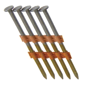Grip-Rite GR034HG1M Strip Nail, 16D, 3-1/4 in L, Steel, Hot-Dipped Galvanized, Round Head, Smooth Shank - 1