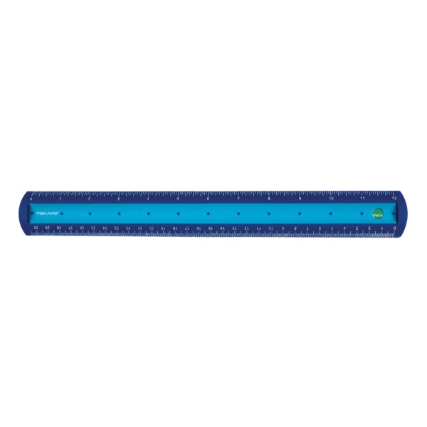 Fiskars 12-87107097J Soft Grip Ruler, Centimeters, Inches Graduation - 3